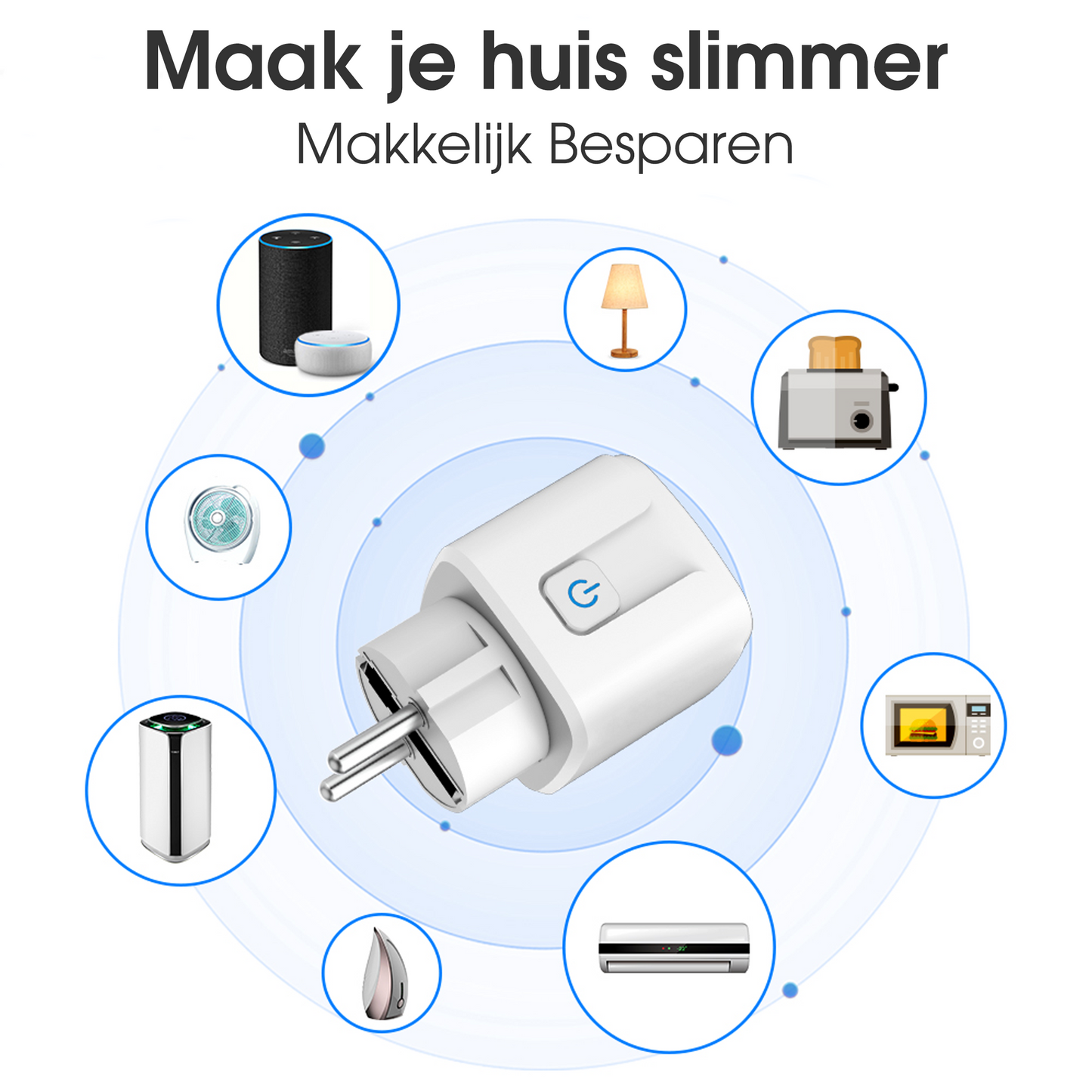 Slimme stekker - Met energiemeter & tijdschakelaar