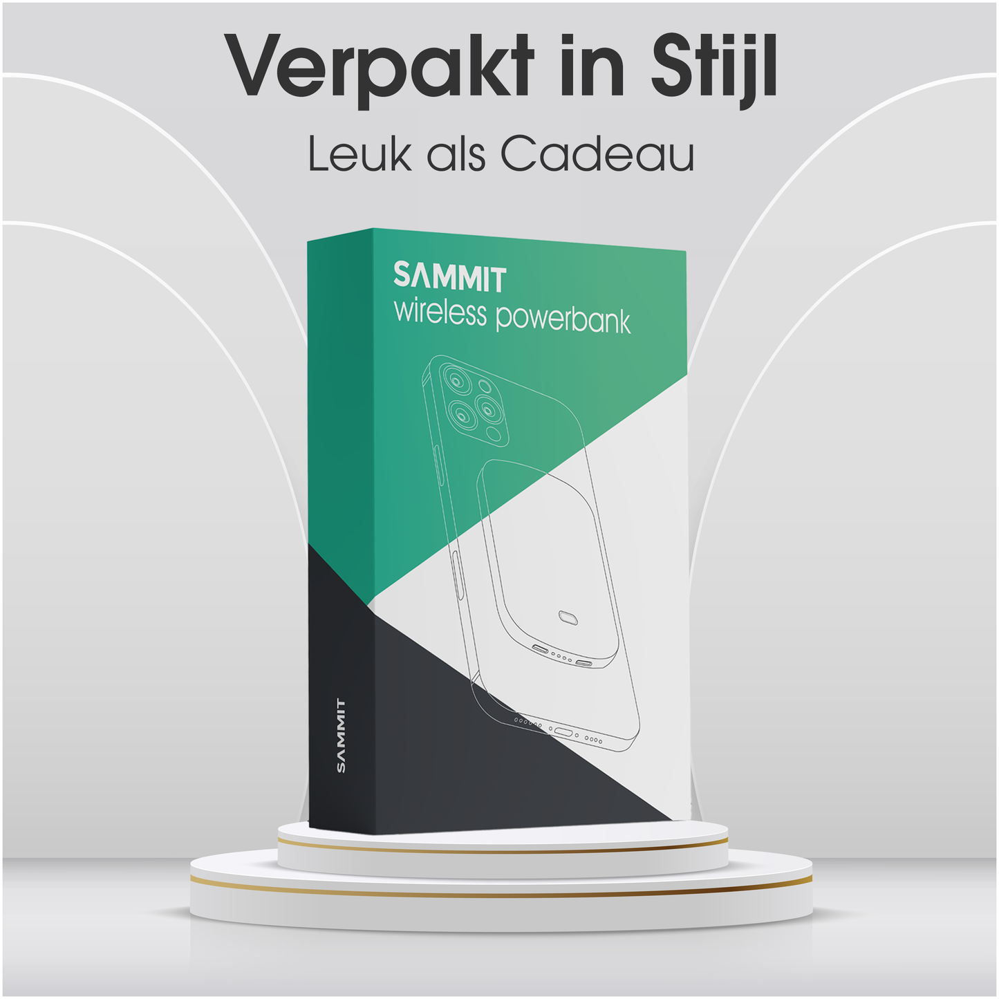 Draadloze magsafe powerbank 10.000mAh