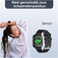 Heren smartwatch zwart - stappenteller - vierkant model